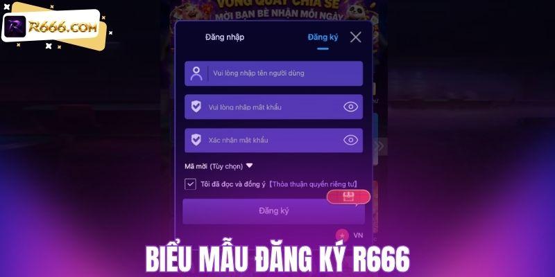 Biểu mẫu đăng ký R666